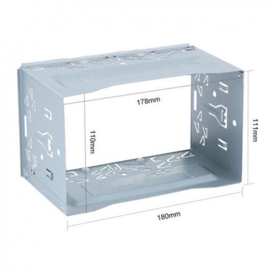 Metal Fascia Mounting Dash Tallation Kit For 2DIN Car Radio Stereo Frame