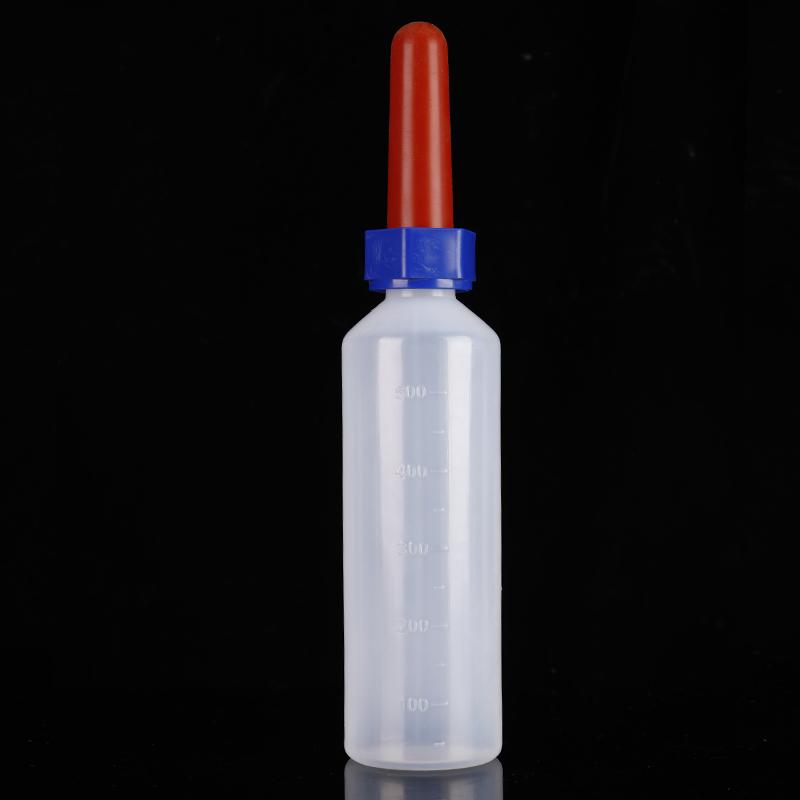 250ml/500ml Lamm-Melkflasche Zitze Tränker Schaf Kalb Ferkel Fütterungsflasche mit Zitze Nutztiere Fütterungszubehör 1 Stück