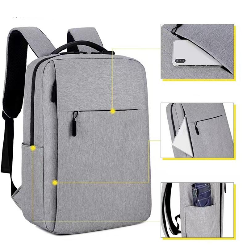 Trendy Oxford Cloth Versatile Backpack Black Grey Blue Red School Student Backpack Washable Business Rucksack