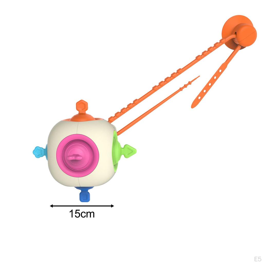Baby Teether Ball with Suction Cup Busy for Infants Toddlers Girls Style A