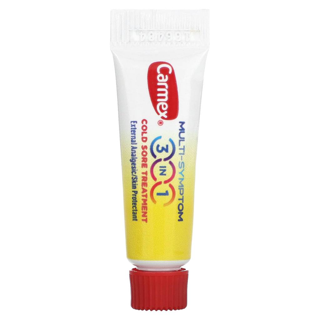 Carmex Multi-Symptom, 3 In 1 Cold & Herpes Treatment, 2 G (0.07 Oz)