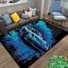 car Pattern Printed Rug suitable for living room game room computer room bedroom carpet home Halloween gift birthday gift