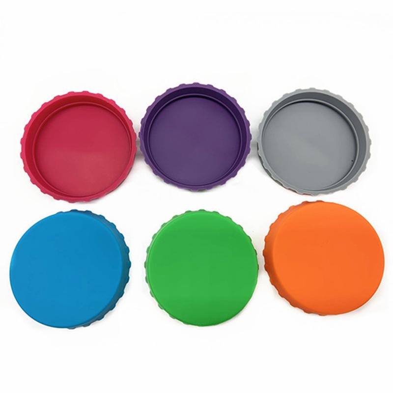 Soda Lid Multi-Color Beverage Can Protector Silicone Can Covers Leak-Proof Cap