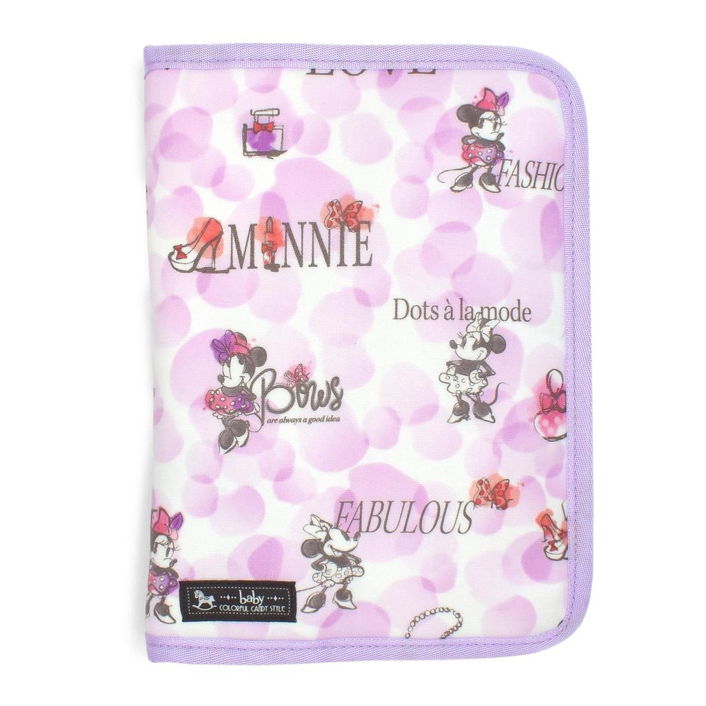 COLORFUL CANDY STYLE Disney and Child Health Handbook Zipper Set of Different Mickey Mouse Minnie Multi-Purpose Case/Mother Case, Type, 2, Patterns &