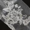 Durchsichtige Zarte Hochzeits-Armstulpen Fingerlose Spitze Handschuhe mit Stickerei Blume für Braut Besondere Anlässe Verkleiden