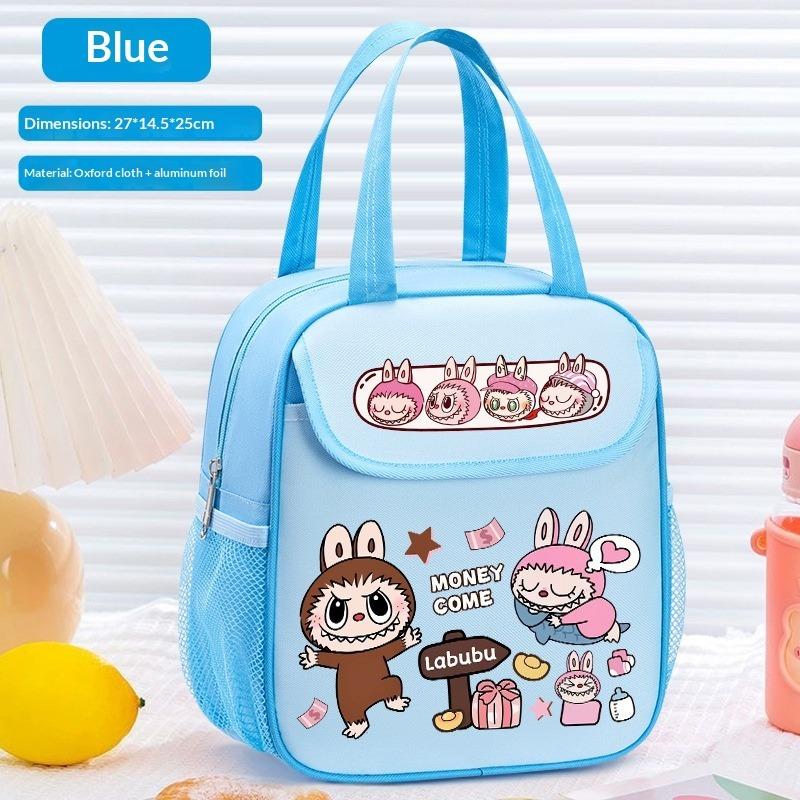 Lunch Box Bag Handbag Cartoon Thermal Insulation Thickened Aluminum Foil Lunch Box Bag Elementary School Student Bento Bag To Work