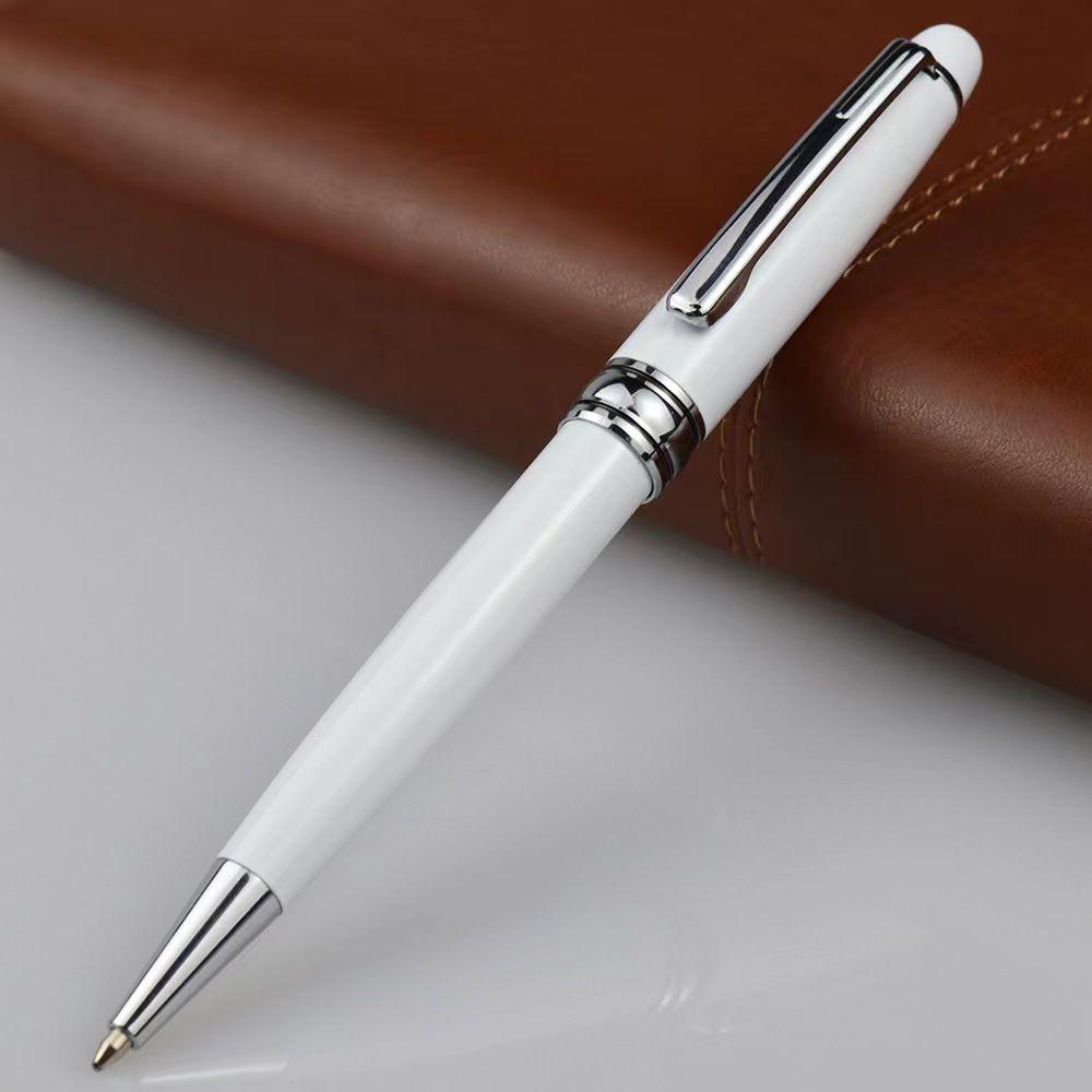 Metal Durable Ballpoint Pen Rotating Pocket-size Pen Portable BallPoint Pen Small Oil Pen Business Signature Pen Exquisite Writing Tool