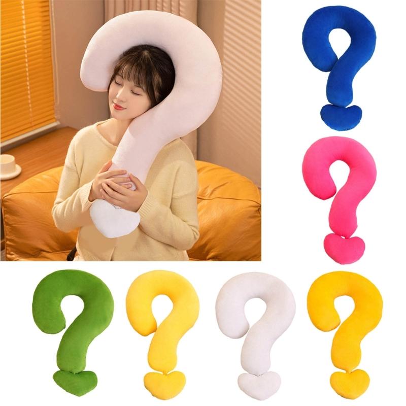 Soft and Comfortable Pillow Question Mark Pillow Cushion Plush Home Sofa Bedroom Sleep Cushion Cartoon Birthday Gift