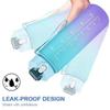 750ML Sports Water Bottle with Time Marker Leak-proof Cup Motivational Portable Water Bottle for Outdoor Sport Fitness BPA Free