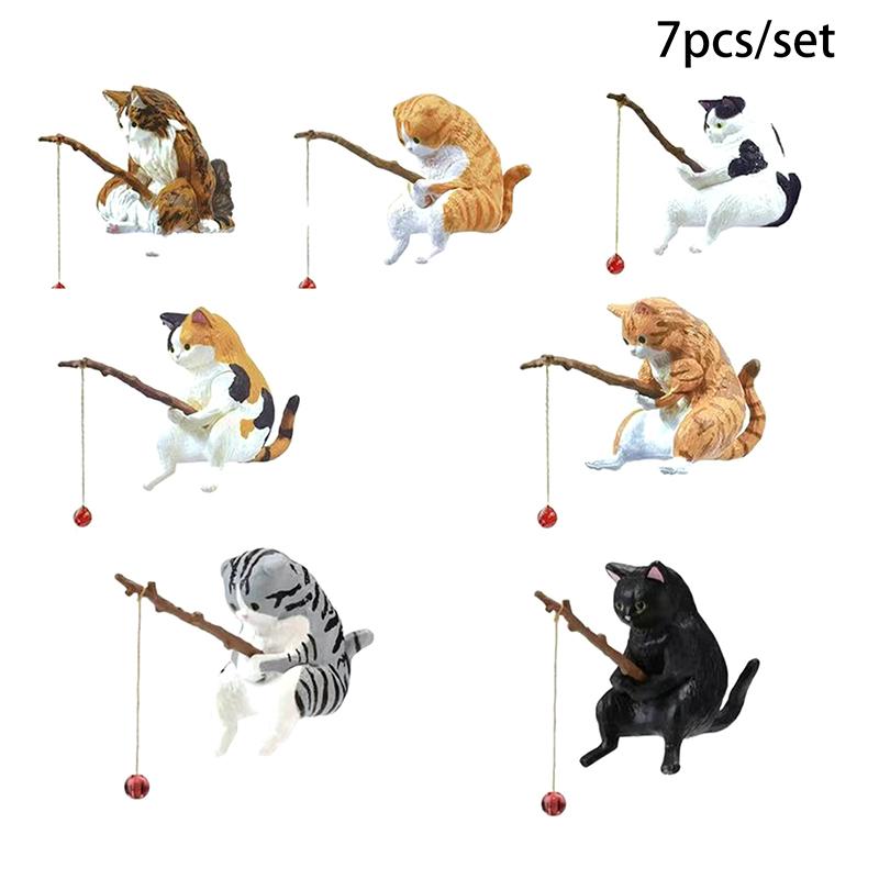 Fischaquarium Angelkatze Hängend Kreative Landschaft Büroornamente Angelspaß Mini Dekorative Mikrolandschaft