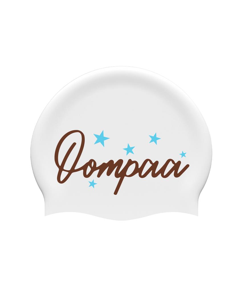 Umpa Cassiopeia White Silicone Swim Cap
