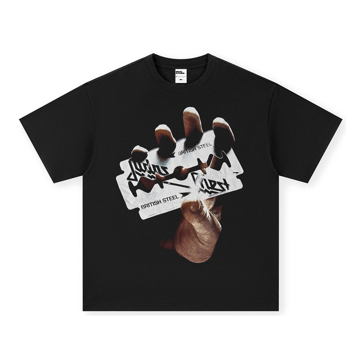 

Винтажная хлопковая футболка с коротким рукавом Judas Priest. Small