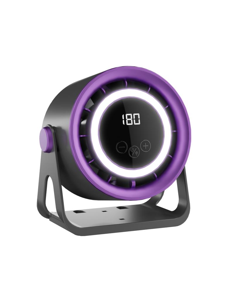 BKF01 Tragbarer LED Smart Fan mit USB-Aufladung & 180° verstellbar