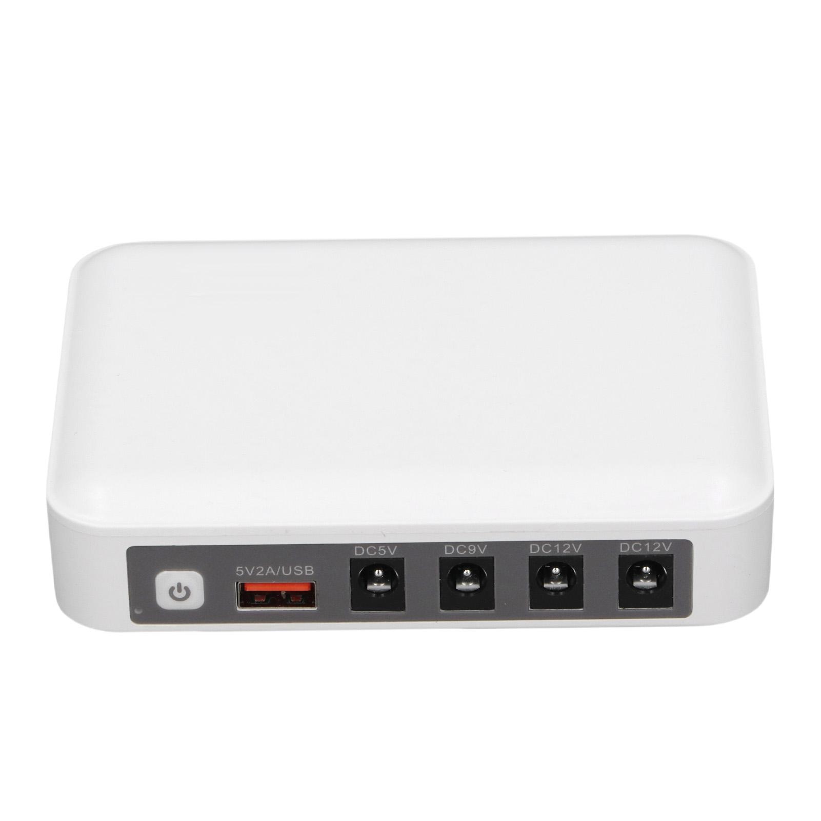 

Mini UPS 6000mAh Large Capacity 5V 9V 12V Output Multiple Guards Router Uninterruptible Power Supply EU Plug
