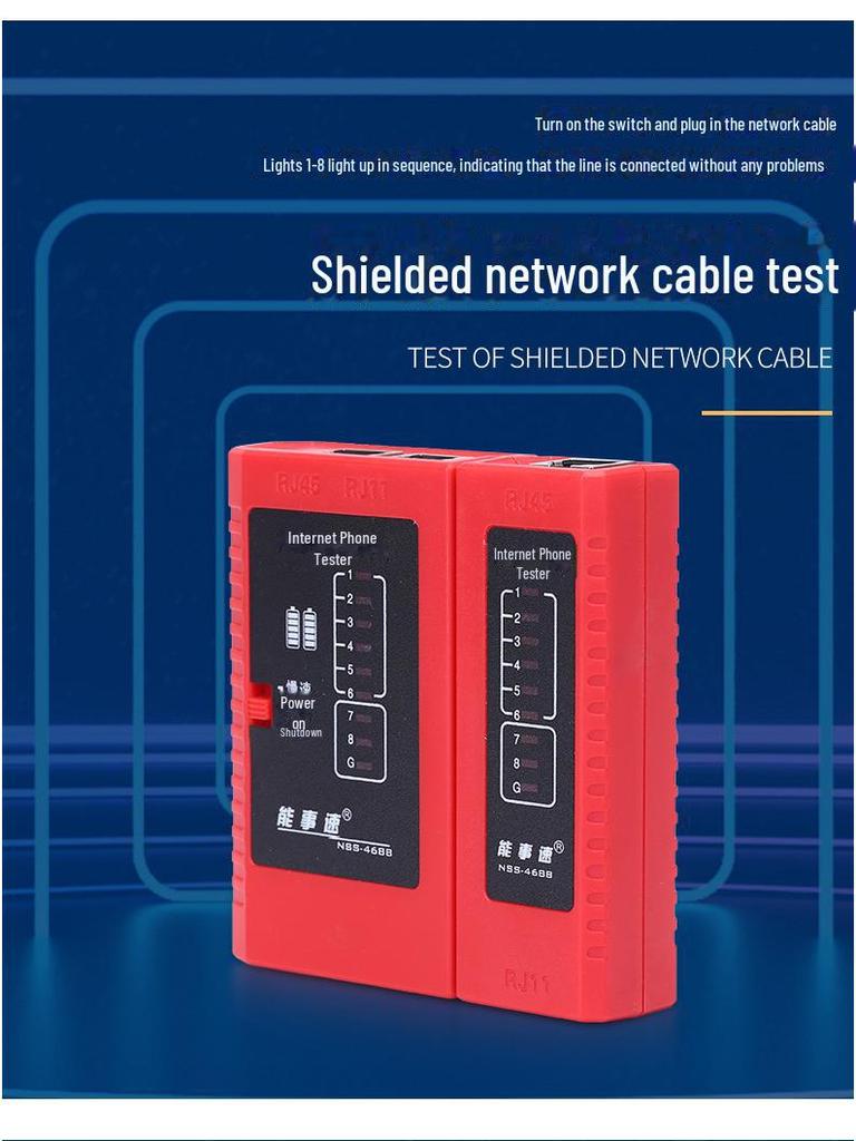468B Multifunction Telephone and Network Cable Tester
