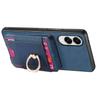 For Samsung Galaxy S25 Edge Case Compatible with MagSafe Leather Back Cover with Detachable Card Holder Kickstand