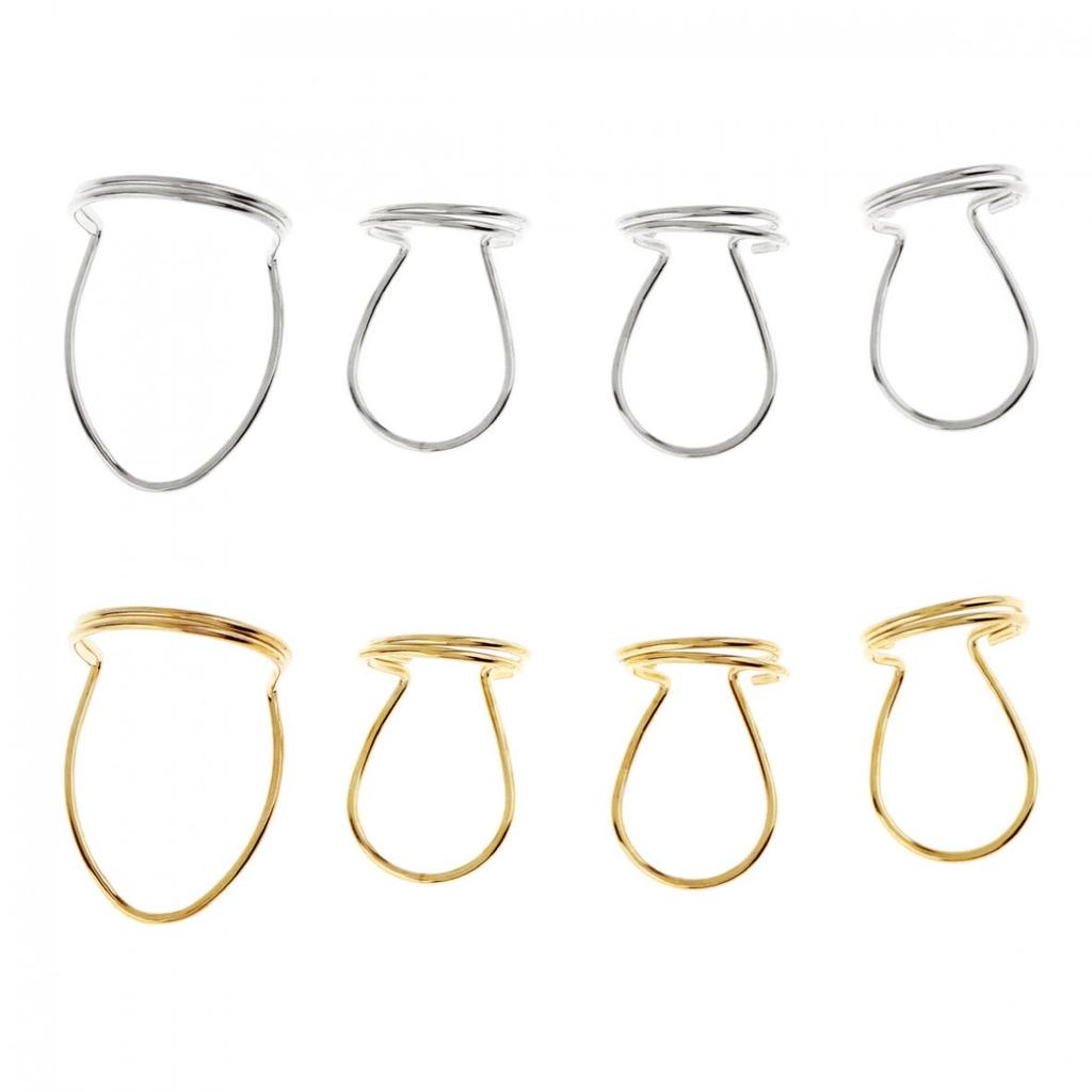 4 szt. Logam Gitar Perlindungan Jari Cincin Plectrum Anti-Slip Anti-Slip Gaya Ibu Jari Jari Telunjuk Pilihan do gitary Aksesori Bass