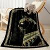 1pc Egyptian Cat Artwork blanket Soft and Warm for Sofa Office Camping Travel Livingroom Great Gift for Friends and Family Comfortable