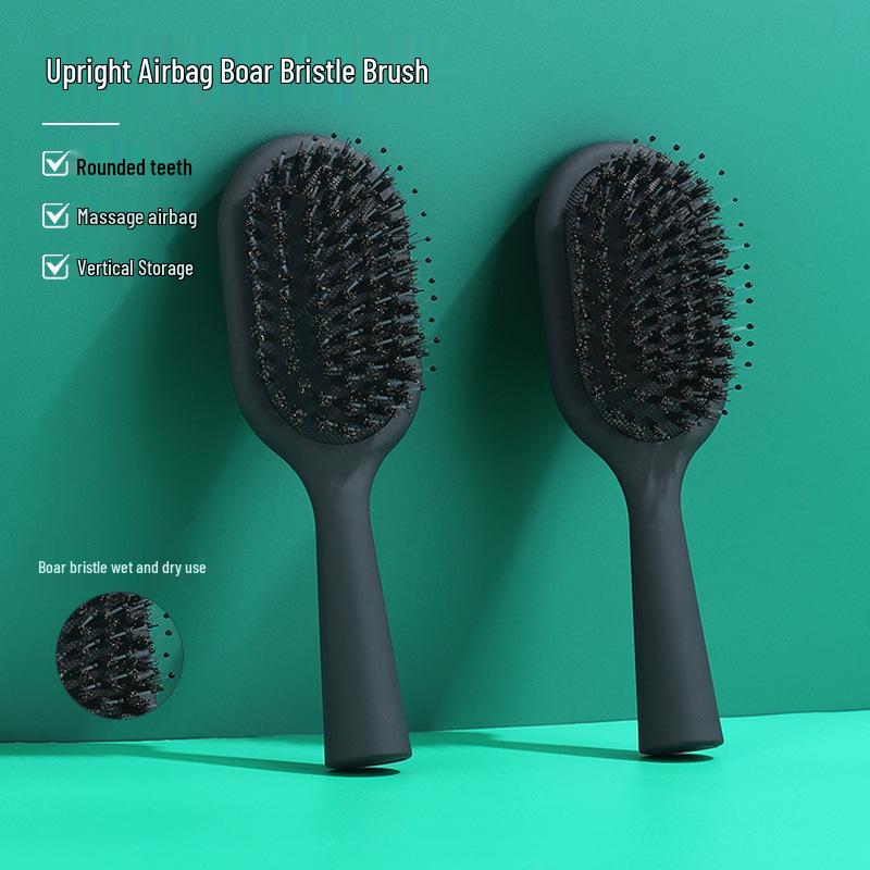 

Smooth Hair Airbag Cushion Styling Brush for Straight Hair 17*5*3cm, 51g чорний