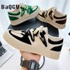 Mode Herren Freizeit-Sneakers Plateau Personalisiertes Design Sport Laufschuhe Skateboard Flats Sneakers Gemischte Farben Schuhe für Herren
