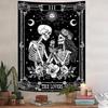 Goth Skeleton Lovers Tapestry