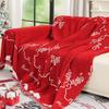 Christmas Festival Decoration Chenille Sofa Cover,All Seasons Blanket Sofa Towel,Living Room Sofa Cover,Anti-cat Scratch Cover