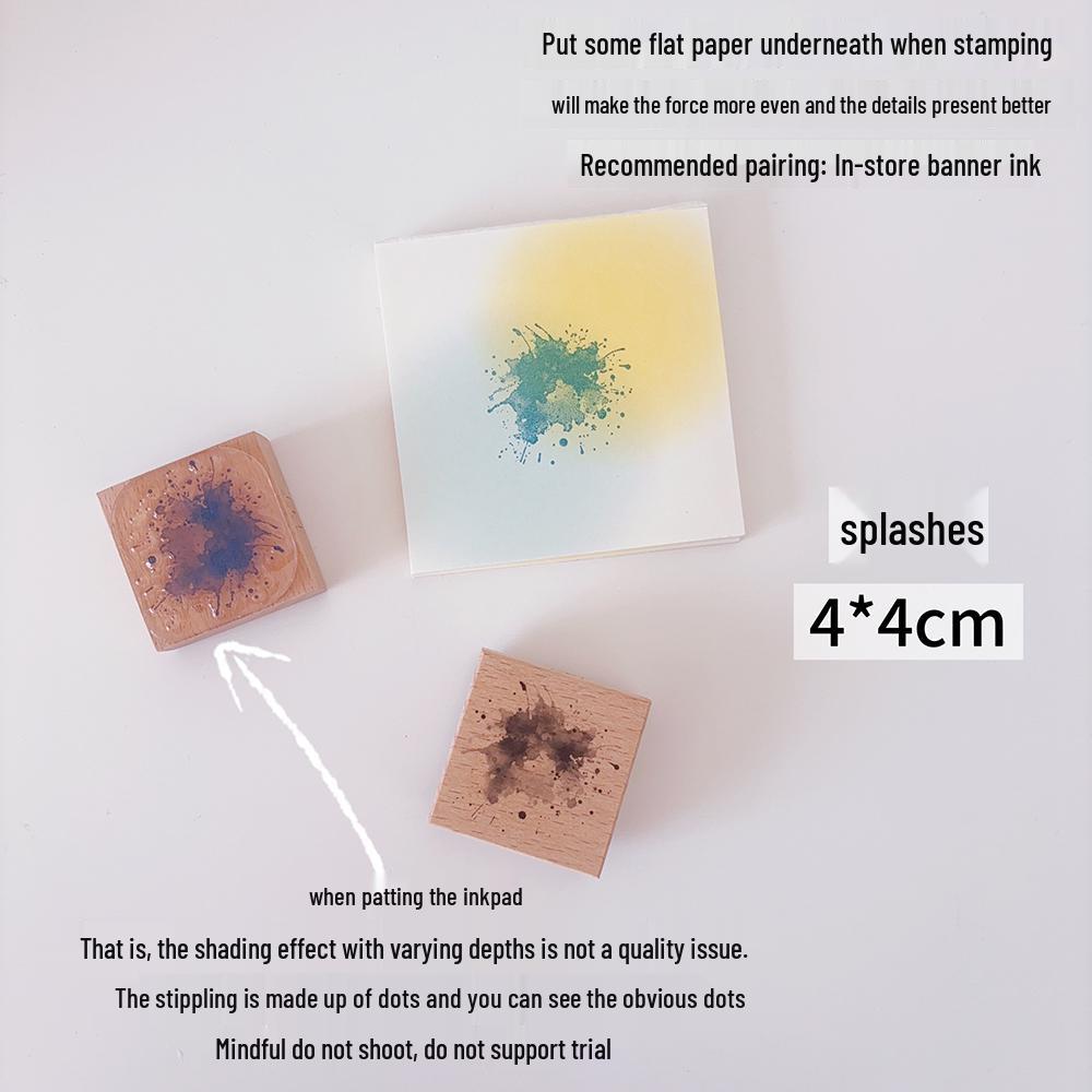 Rich Colors Wooden Gradient Stamp for DIY Journaling