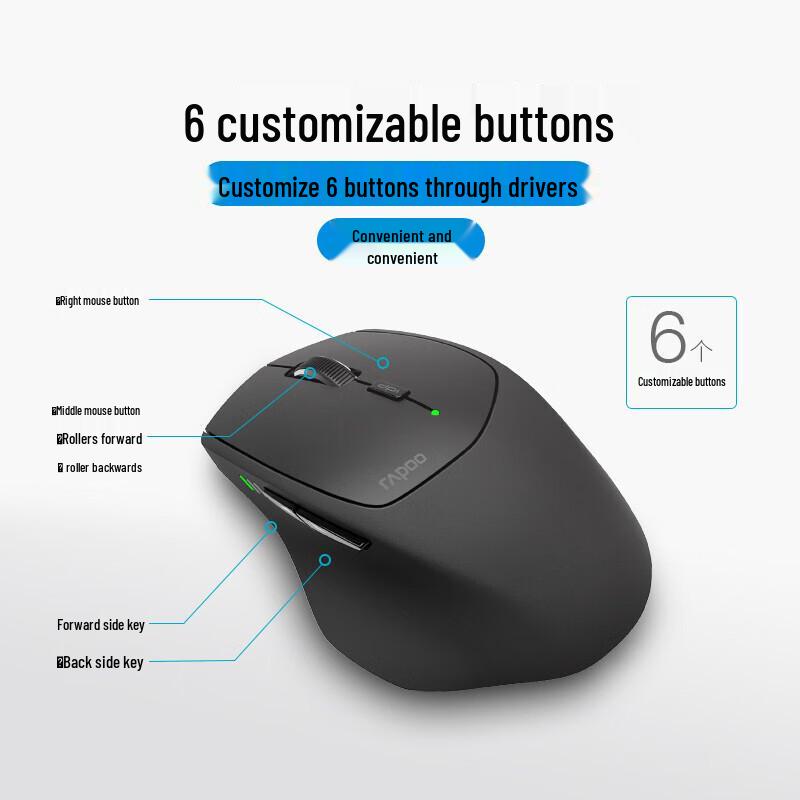 Rapoo MT550 Multi-mode Wireless Bluetooth Mouse
