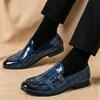 Britain New Pointed Double Buckle Monk Strap Leather Shoes for Men Casual Loafers Formal Dress Footwear Sapatos Tenis Masculino