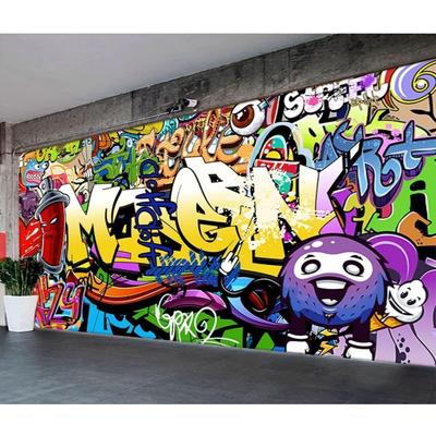 3D Graffiti Wallpaper Murals European-Style Graffiti Murals, Suitable for Bedroom Living Room Wallpaper