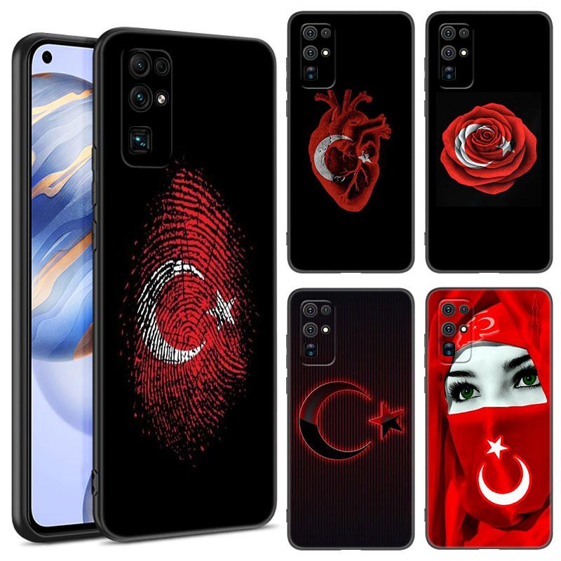 

Turkey Turkish Flag Black Phone Case For Honor 70 90 Lite X40 GT X50 i X5 Plus X6A X6S X7A X8A X8B X6 X7 X8 X9 4G X9A X9B 5G Honor X7 4G