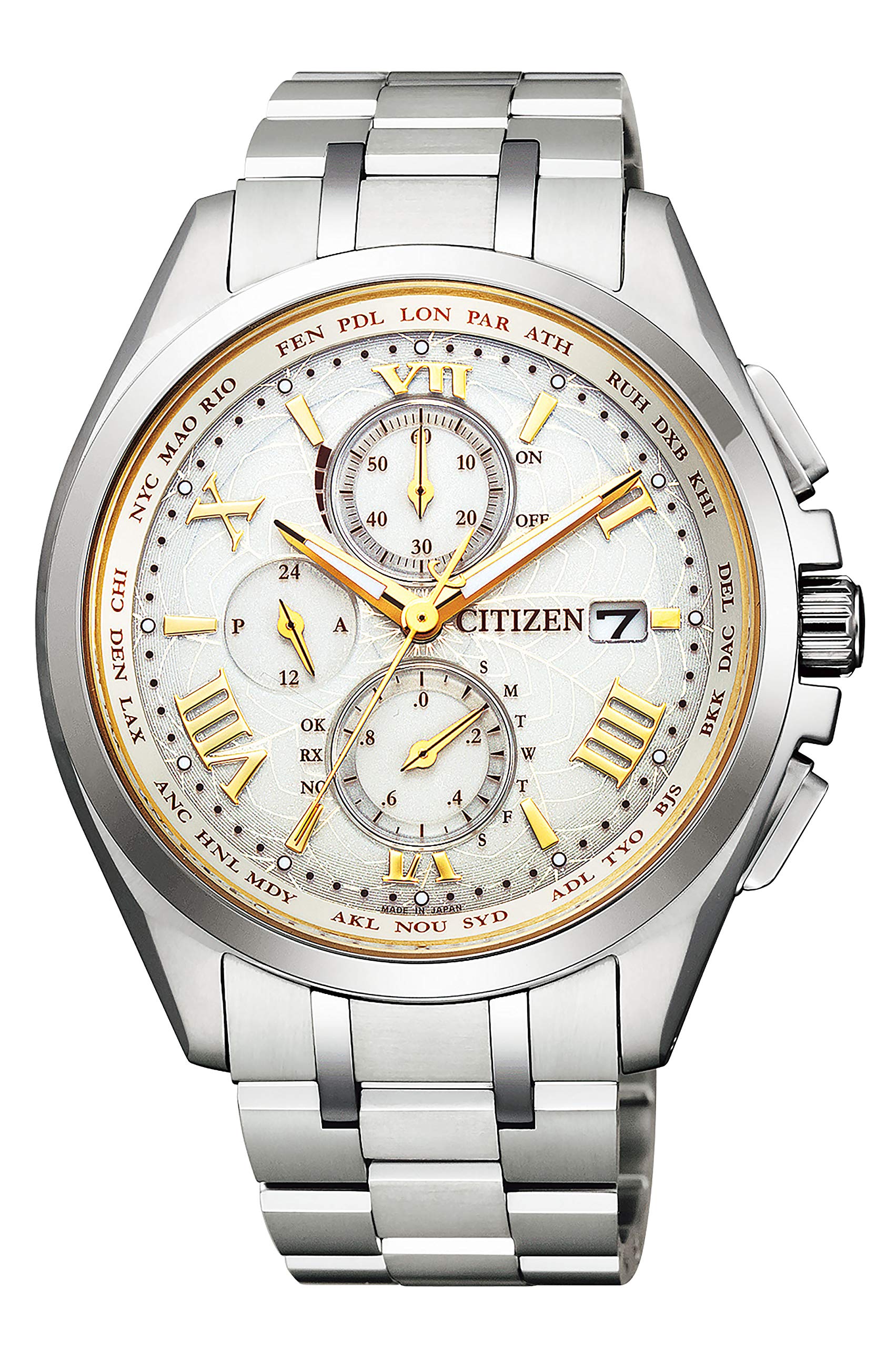 

Watch Atessa Radio Watch Direct Flight Pair Limited Model Limited to pieces Limited BOX included Silver [Citizen] Eco-Drive Eco-Drive ATTESA&xC