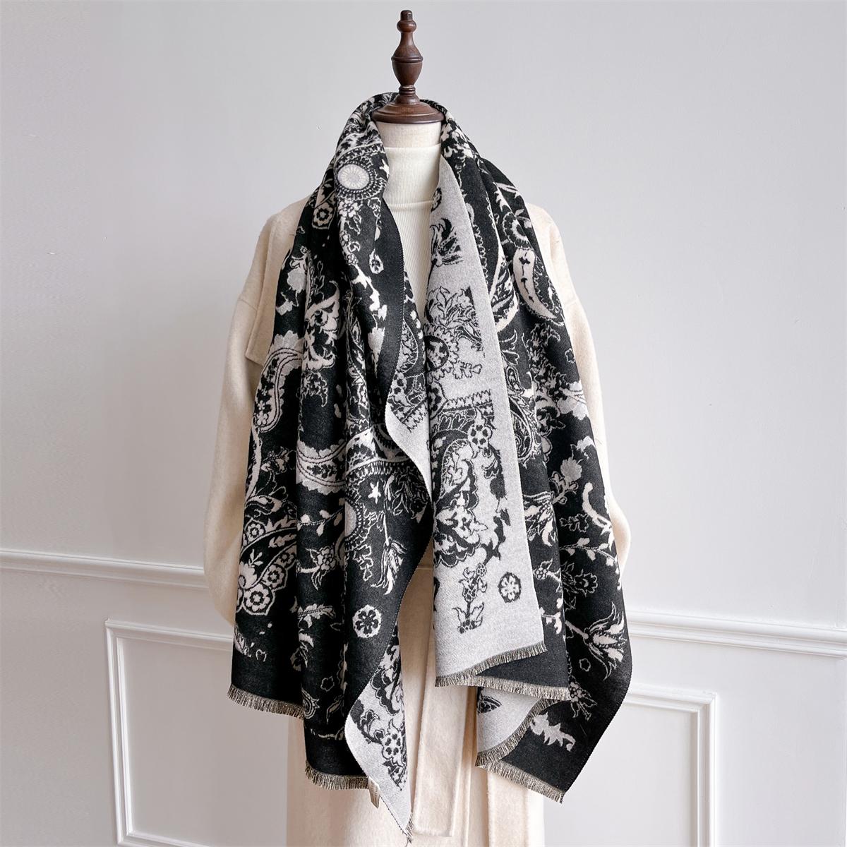 

63*180cm Bohemia Paisley Designer Winter Women Scarf Cashmere Thicken Warm Shawl Pashmina Scarves Poncho Wrap Ladies Blanket 63x180cm