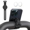 Magnetic Adjustable Fitness Phone Mount Anti-Slip Gym Holder for Workout Exercise Running Treadmill Compatible with All Smart Phones