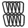 Wlikn Aluminum Alloy Carabiner Set of 10 Load Capacity 50KG