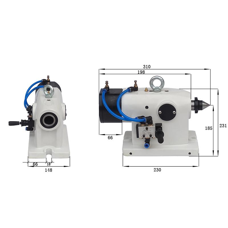 Four-Axis CNC Tailstock with Dividing Head