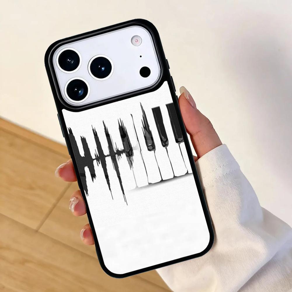 Minimalistisches Handyhülle für Musikliebhaber für IPhone 17 AIR 16pro Max 15 14 13 12 11 Bumper Hülle