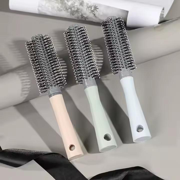 A4 Unisex Curling Comb Brush Rod High Cranial Top Massage Anti-Static Ergonomic Plastic Multi-Functional Styling Home Salon Use