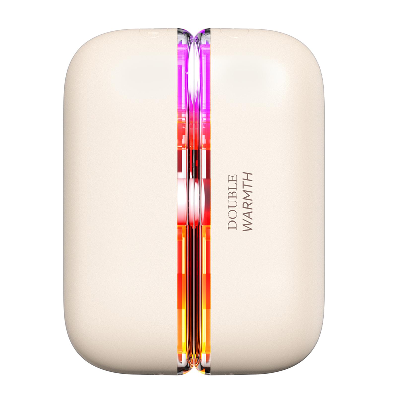 

USB Rechargeable Electric Hand Warmers Rapid Heating Provides Instants Warmth In Seconds. Modern Tech Accessory білий