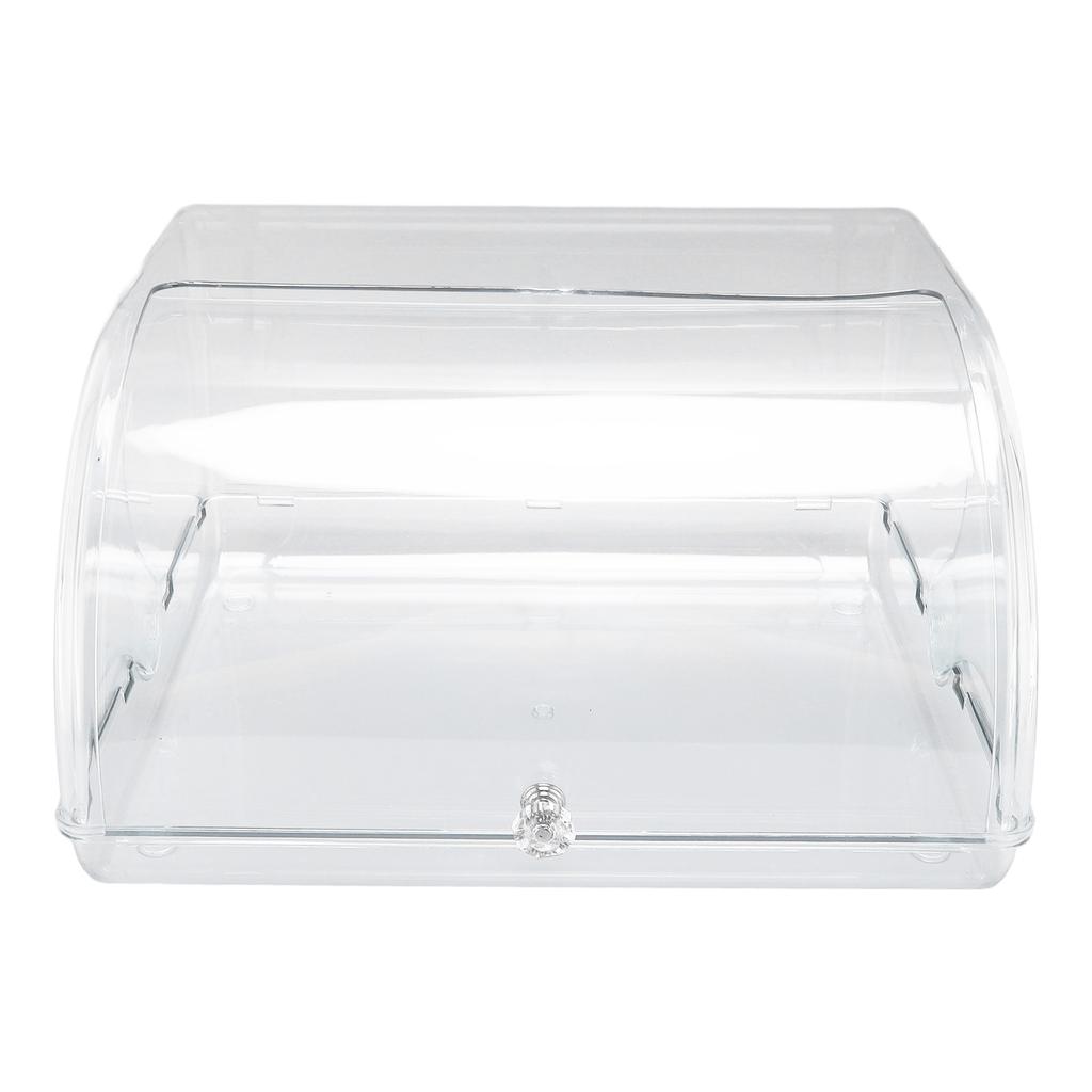 Transparent Roll Up Lid Box Flip Top Tea Cup Storage Box Bottle Organizer for Dining Table Kitchen