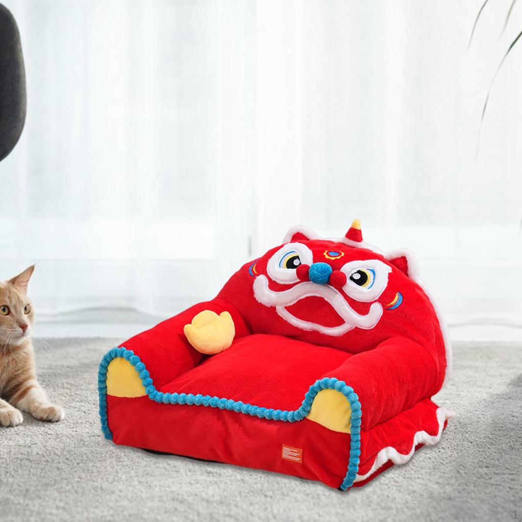 Cat Couch Bed Pet Cartoon Fashion Anti Slip Bottom Warm Nest Pets Supplies Dog