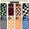 Xadrez Xadrez Xadrez TICKET Adesivo Skin Wrap para iPhone 17 Pro/Pro max Película Protetora para Traseira, Moldura, Câmera