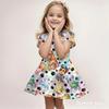 Girls Paw Patrol Cartoon Summer Ruffle Sleeve A-Line Dress Lightweight Breathable Fabric Ideal For