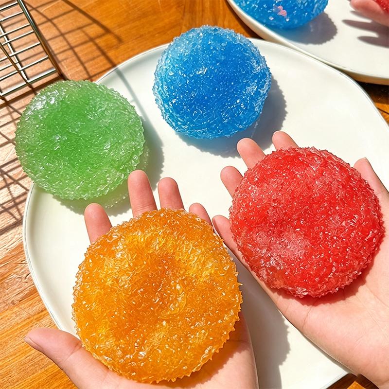 1Pcs Relief Anxiety Relief Gift Colorful Ice Slush Squeeze Ball With Crinkle Sound Diy Moldable Stress Ball Stress
