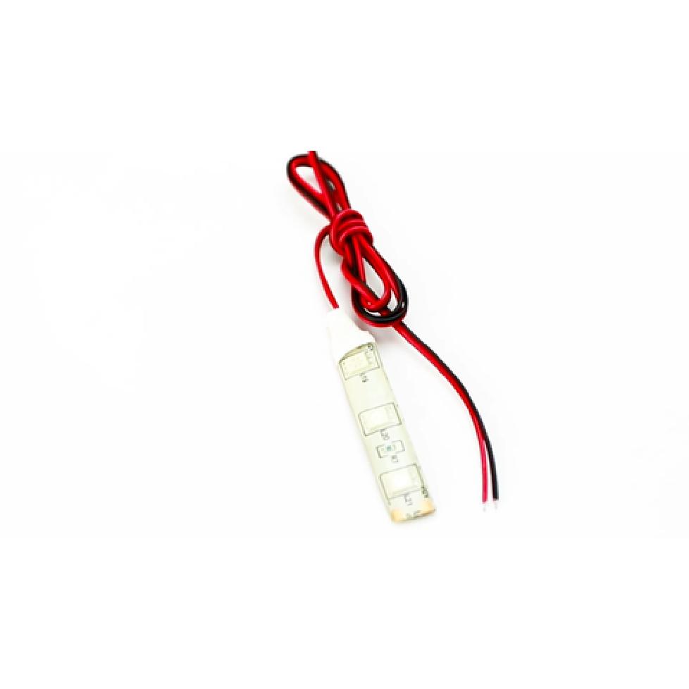 3-SMD Blue LED Strip Lights For Cup Holder Gauge Cluster Glove Box Foot Area