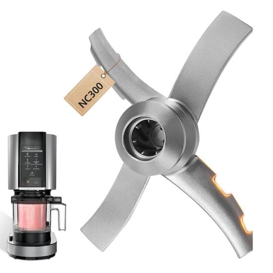 Replacement Paddle Blade for Ninja Creami NC300 Series Ice Cream Makers Stainless Steel Blade BPA-free Ice Cream Paddle Attachment