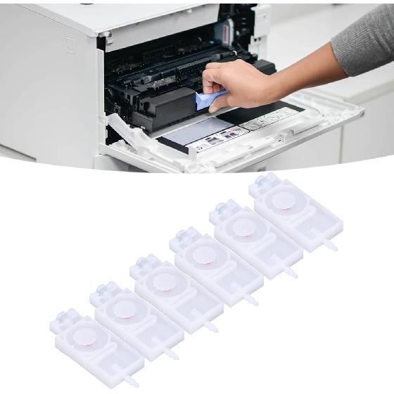 Ink Damper Replacement, Standard Size Inkjet Head Dampers PP Material Easy Installation with High Accuracy Filter for XP600 Printers(white)