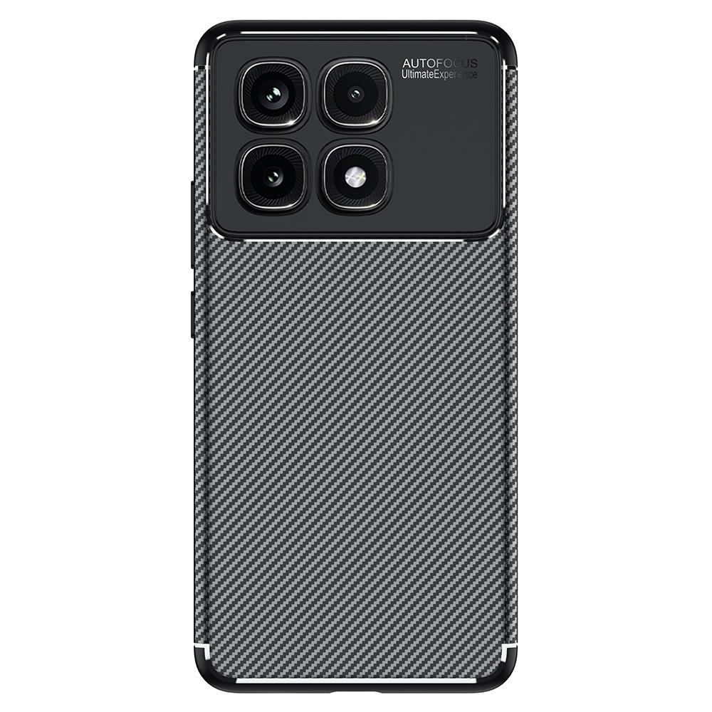 For Xiaomi Redmi K70 Ultra Case Carbon Fiber Texture TPU Phone Cover Heat Dissipation A