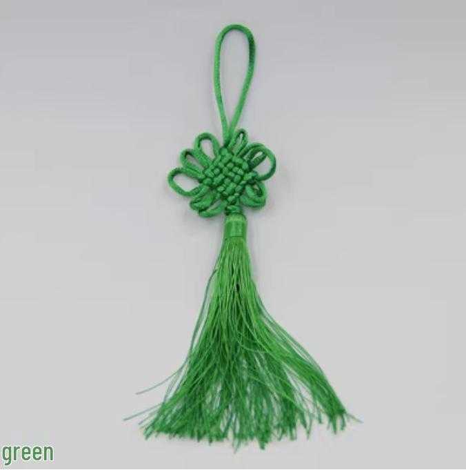 Beaded Hanfu Style Ice Silk Hanging Tassel with Fan Decoration and DIY Lantern Ornament