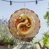10 Inch Dragon Wind Spinner with 360 Degree Hook for Garden Balcony Outdoor Decor Spring Summer Hanging Ornament Gift for Friends Family